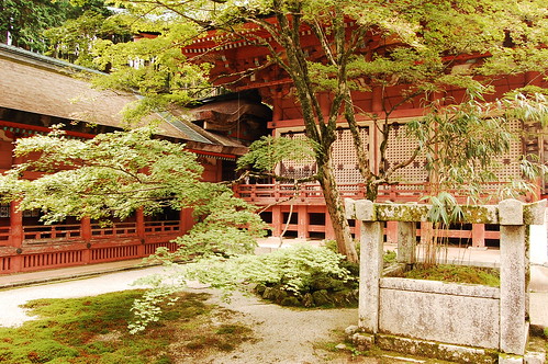 Patio interior del Konpon chūdō