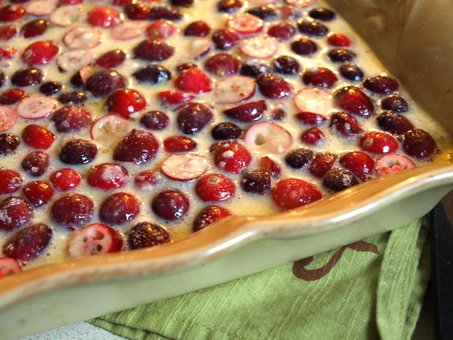 Clafoutis is ready for the oven