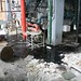 Oil spill in the power plant
