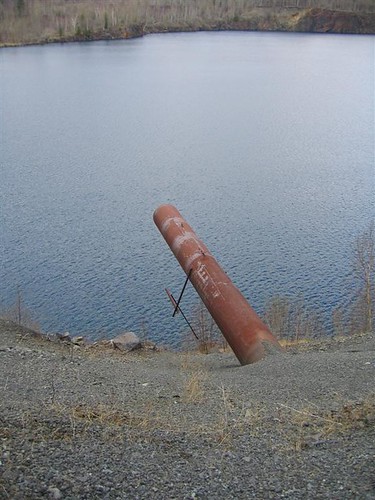 Drain pipe leading to the lake
