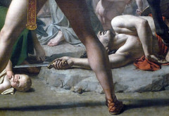 David, The Intervention of the Sabine Women with detail of fallen