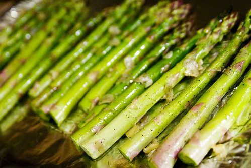asparagus is ready for broiling