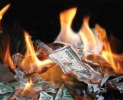 Burning Money, From FlickrPhotos