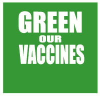 Green Our Vaccines front logo