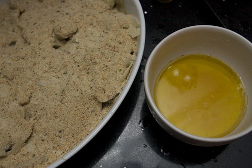 breadcrumbs and the lemon dressing