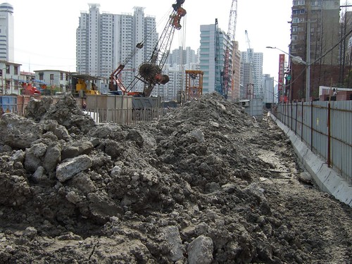 Construction site on Siping Road