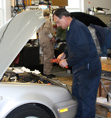 Bruce working on Katelyn's VW TDI