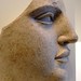 Fragment of a Female head Greek made in Taras South italy 440-430 BCE Terracotta