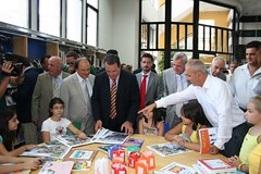 5/9/08-Επίσκεψη του Υπουργού Παιδείαςστη Δ.Κ.Βιβλιοθήκη Βέροιας.