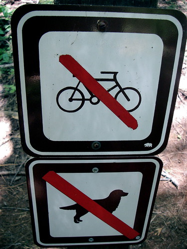 No Bikes? No Dogs?
