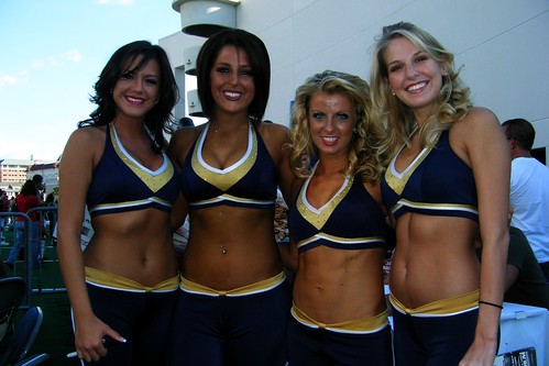 Its always sad when cheerleaders might lose their jobs. Mike Florio of ProFootballTalk.com claims these Tampa Bay Storm cheerleaders may be soon unemployed.