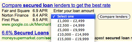Google Merchant Search Loans UK