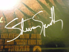 Autographed Indy IV one-sheet - Steven Spielbe...