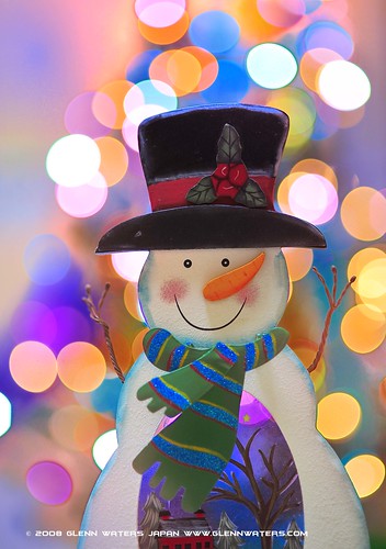 Snowman Bokeh  (Explored) 10,000 visits to this photo. Thank you.