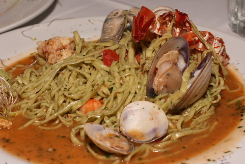 tagliorini with lobster clams and shrimp