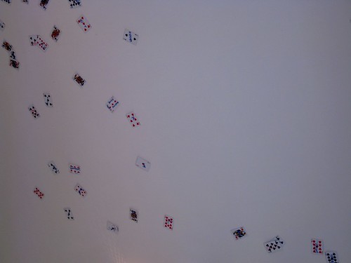 Cards on the ceiling at Gallery Cafe, Surry Hills