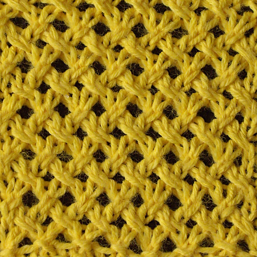 Hooked on Needles: Basketweave Knit Stitch Pattern on Lollipop