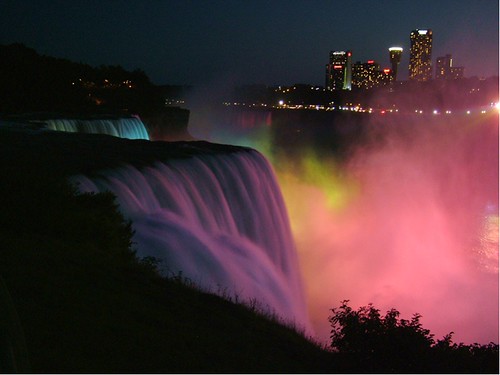 Niagara Falls  At nightfall 