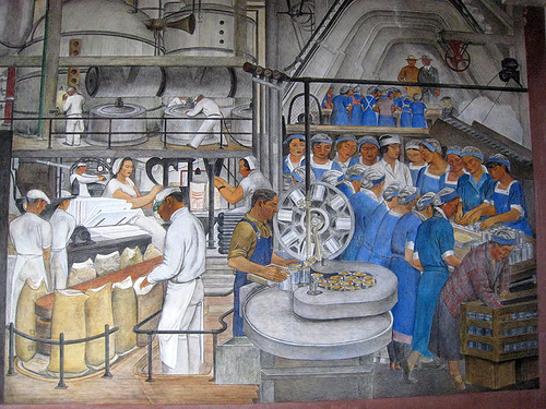 Detail of mural at Coit Tower