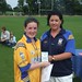 Rachal Moore - Senior girls player of the camp with Carrie Archer