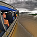 Traveling in the Amazon river from Tabatinga to the Palmari Reserve in a high-speed water bus