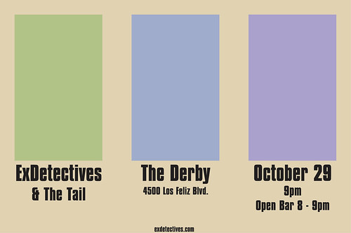 Flyer for 2008-10-29 Derby show