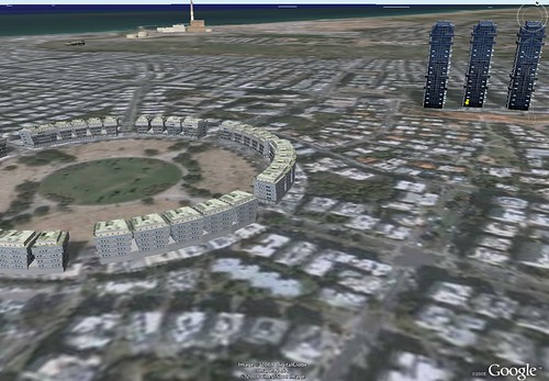 3D buildings of Tel Aviv in Google earth by you.
