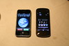 Nokia N97 sitting next to iPhone by Robert Scoble