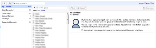 Google Mail new Contact Manager