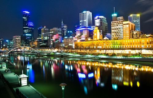 Melbourne, Australia by night