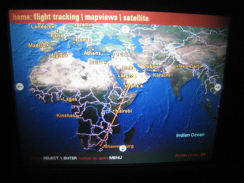 Flying south over Ethiopia