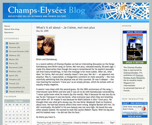 Champs-Elysees Blog - Movable Type Blog