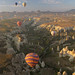 Hot air balloons fly over Cappadocia, Turkey