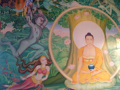 Buddha attacked by Mara, Bodh Gaya