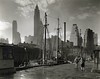 Fulton Street Dock, Manhattan skyline, Manhattan. by New York Public Library