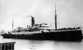 SS Hollandia, the ship my greatgrandfather went to America with.