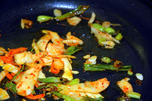 kimchi & scallions