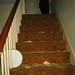 Dustball coated stairs