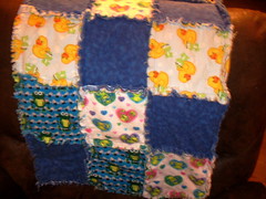 Finished rag quilt