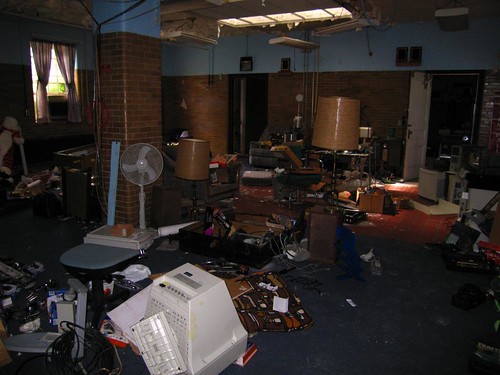 The electronics room