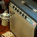 Fender Princeton Reverb (circa 1978) and MXL990 condenser mic