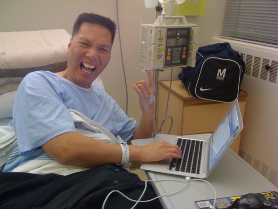 Blogging from the hospital