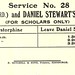 Edinburgh Corporation Transport - bus service 28, poster December 1932