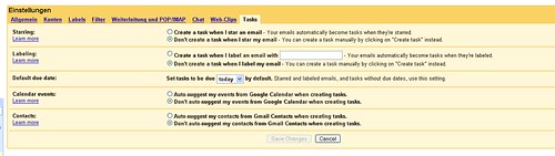 Google Mail Tasks