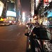 Times Square on hazy night