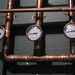 Heat system pressure gauges