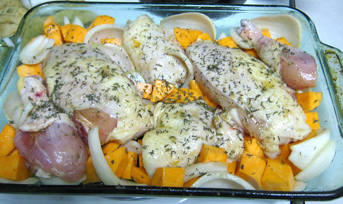 Maple Roasted Chicken with Sweet Potatoes - Precooked