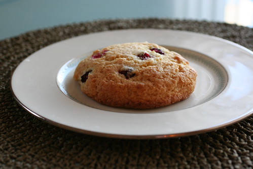 cranberry scone one plate