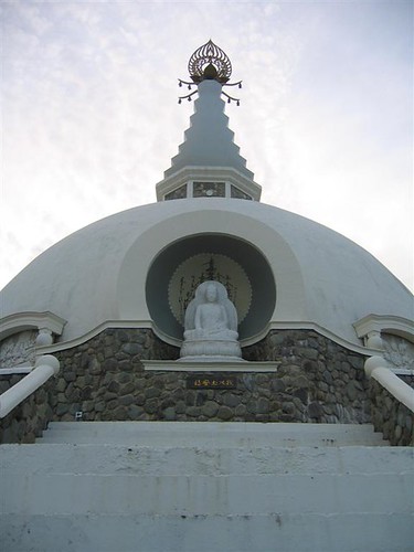 Buddha statue as seen from the stairs