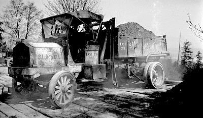Dump truck, 1916